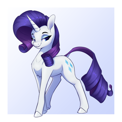 Size: 3200x3200 | Tagged: safe, artist:aquaticvibes, rarity, pony, unicorn, g4, chest fluff, dock, female, high res, looking at you, mare, solo