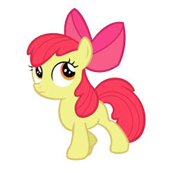 Size: 5000x5000 | Tagged: safe, artist:ashidaru, apple bloom, earth pony, pony, g4, the cutie pox, female, filly, simple background, solo, transparent background, vector