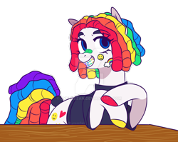 Size: 1024x817 | Tagged: safe, artist:lynesssan, earth pony, pony, clothes, dreadlocks, female, mare, shirt, simple background, solo, transparent background