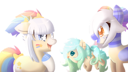 Size: 1280x721 | Tagged: safe, artist:hancar, artist:pasteldraws, oc, oc:cirrus duvet, oc:starry rainbow, earth pony, pegasus, pony, base used, female, foal, mare, niece, siblings, simple background, sisters, transparent background
