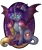 Size: 900x1071 | Tagged: safe, artist:mychelle, oc, oc only, oc:ebony shadow, alicorn, bat pony, bat pony alicorn, pony, bat wings, female, horn, horns, mare, solo, wings