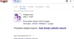 Size: 788x418 | Tagged: safe, starlight glimmer, pony, unicorn, g4, catholicism, female, google, mare, reddit, reverse image search, wide eyes