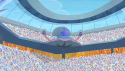 Size: 1280x727 | Tagged: safe, screencap, equestria games (episode), g4, background, crowd, crystal empire, scenic ponyville, stadium
