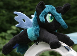Size: 2780x2036 | Tagged: safe, artist:bastler, queen chrysalis, changeling, g4, female, high res, irl, photo, plushie, solo