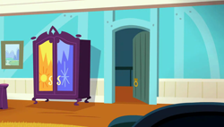 Size: 1280x727 | Tagged: safe, screencap, equestria games (episode), g4, season 4, background, couch, cupboard, door, hotel room, liminal space, no pony, scenic ponyville
