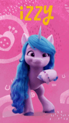 Size: 281x500 | Tagged: safe, izzy moonbow, pony, g5, official, animated, cute, gif, izzybetes, solo