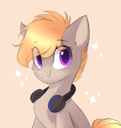 Size: 876x922 | Tagged: safe, artist:d.w.h.cn, oc, oc only, oc:cookie malou, pony, headphones, solo