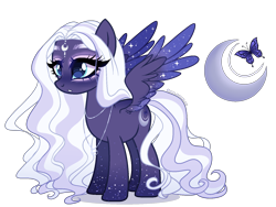 Size: 1600x1200 | Tagged: safe, artist:gihhbloonde, oc, oc only, pegasus, pony, female, magical lesbian spawn, mare, offspring, parent:fluttershy, parent:night glider, simple background, solo, transparent background