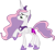 Size: 1600x1456 | Tagged: safe, artist:blah23z, princess luna, sweetie belle, pony, g4, female, palette swap, recolor, simple background, solo, transparent background, vector