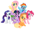 Size: 2048x1724 | Tagged: safe, applejack, fluttershy, pinkie pie, rainbow dash, rarity, spike, twilight sparkle, alicorn, dragon, earth pony, pegasus, pony, unicorn, g4, official, design, female, flying, male, mane six, mare, open mouth, open smile, raised hoof, simple background, smiling, stock vector, transparent background, twilight sparkle (alicorn), vector, zazzle