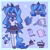 Size: 3000x3000 | Tagged: safe, artist:zefirka, princess luna, alicorn, anthro, unguligrade anthro, g4, arm hooves, bag, barrette, blouse, blushing, bow, clothes, cute, equine, high res, hoof shoes, lunabetes, miniskirt, notebook, phone, pleated skirt, reference sheet, school uniform, schoolgirl, shoes, skirt, solo, stockings, thigh highs, zettai ryouiki