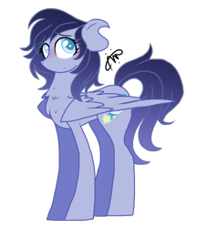 Size: 1000x1160 | Tagged: safe, artist:gallantserver, oc, oc only, oc:sweet quasar, pegasus, pony, female, mare, parents:lunaderp, simple background, solo, transparent background