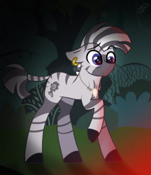 Size: 900x1044 | Tagged: safe, artist:gallantserver, oc, oc only, oc:zephyr, pony, zebra, male, solo