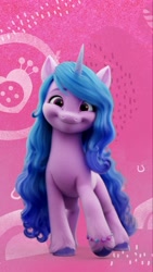 Size: 1081x1920 | Tagged: safe, izzy moonbow, pony, unicorn, g5, spoiler:g5, cute, female, izzybetes, looking at you, solo, wallpaper