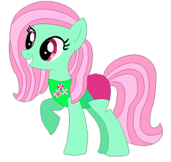 Size: 415x391 | Tagged: safe, artist:selenaede, artist:user15432, minty, earth pony, pony, g3, g4, base used, clothes, cutie mark, cutie mark on clothes, g3 to g4, generation leap, leotard, olympics, raised hoof, simple background, solo, sports, sports outfit, sporty style, swimsuit, transparent background