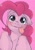 Size: 714x1024 | Tagged: safe, artist:kurogewapony, pinkie pie, earth pony, pony, g4, adorkable, blushing, cute, diapinkes, dork, female, kurogewapony is trying to murder us with diapinkes, looking at you, mare, pinkie being pinkie, silly, silly pony, simple background, smiling, smiling at you, solo, tongue out