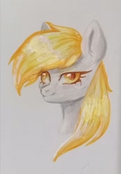 Size: 1107x1600 | Tagged: safe, artist:ske, derpy hooves, pegasus, pony, g4, pencil drawing, solo, traditional art