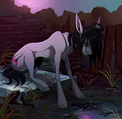 Size: 2218x2164 | Tagged: safe, artist:1an1, oc, oc only, earth pony, pony, crying, high res, solo