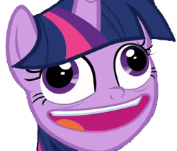 Size: 395x336 | Tagged: safe, edit, edited screencap, screencap, twilight sparkle, alicorn, pony, best gift ever, background removed, crazy face, cropped, derp, faic, female, mare, meme, meme template, open mouth, pudding face, smiling, solo, twilight sparkle (alicorn), twilight sparkle is best facemaker, twilynanas, wall eyed, wat
