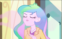 Size: 569x358 | Tagged: safe, screencap, princess celestia, principal celestia, equestria girls, equestria girls specials, g4, my little pony equestria girls: better together, my little pony equestria girls: holidays unwrapped, winter break-in, cropped, solo