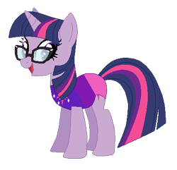 Size: 430x415 | Tagged: safe, artist:selenaede, artist:user15432, sci-twi, twilight sparkle, pony, unicorn, equestria girls, g4, base used, clothes, cutie mark, cutie mark on clothes, equestria girls ponified, glasses, leotard, looking at you, olympics, open mouth, ponified, simple background, solo, sports, sports outfit, sporty style, swimsuit, transparent background, unicorn sci-twi, unicorn twilight