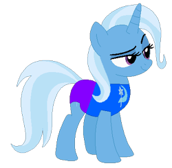 Size: 409x401 | Tagged: safe, artist:selenaede, artist:user15432, trixie, pony, unicorn, g4, base used, clothes, cutie mark, cutie mark on clothes, olympics, simple background, solo, sports, sports outfit, sporty style, swimsuit, transparent background