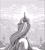 Size: 5695x6358 | Tagged: safe, artist:jowyb, twilight sparkle, alicorn, pony, fanfic:the immortal game, g4, canterlot, commission, crowd, crown, fanfic art, female, grayscale, jewelry, mare, monochrome, rear view, regalia, scenery, solo focus, twilight sparkle (alicorn), ultimate twilight