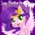 Size: 2048x2048 | Tagged: safe, artist:mlpclovertheclever, pipp petals, pegasus, pony, g5, abstract background, adorapipp, chest fluff, cute, eye clipping through hair, female, high res, looking at you, mare, open mouth, solo, spread wings, text, wings