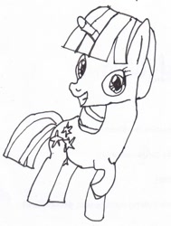 Size: 610x806 | Tagged: safe, artist:basinator, twilight velvet, pony, g4, black and white, grayscale, monochrome, pencil, simple, sketch, solo
