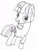 Size: 610x806 | Tagged: safe, artist:basinator, twilight velvet, pony, g4, black and white, grayscale, monochrome, pencil, simple, sketch, solo