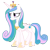 Size: 1600x1600 | Tagged: safe, artist:blah23z, princess cadance, princess celestia, alicorn, pony, g4, female, mare, palette swap, recolor, simple background, solo