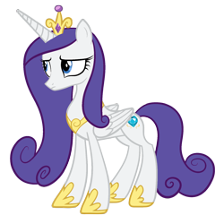Size: 1600x1600 | Tagged: safe, artist:blah23z, edit, princess cadance, rarity, alicorn, pony, g4, female, mare, palette swap, recolor, simple background, solo, transparent background, vector