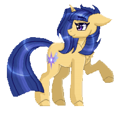 Size: 329x300 | Tagged: safe, artist:inspiredpixels, oc, oc only, pony, unicorn, animated, floppy ears, gif, simple background, solo, transparent background