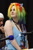 Size: 3456x5184 | Tagged: safe, artist:rina-chan, rainbow dash, human, bronycon, bronycon 2012, g4, clothes, cosplay, costume, irl, irl human, kira buckland, microphone, photo, sleeveless