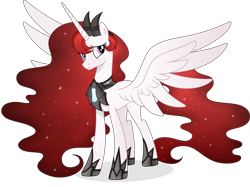 Size: 4961x3717 | Tagged: safe, artist:inaactive, oc, oc only, oc:solaris, alicorn, pony, absurd resolution, alicorn oc, female, horn, looking at you, mare, simple background, smiling, smiling at you, solo, spread wings, transparent background, vector, wings