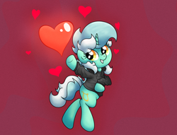 Size: 4936x3764 | Tagged: safe, artist:background basset, lyra heartstrings, pony, unicorn, g4, bipedal, bipedal leaning, clothes, cute, dig the swell hoodie, heart, hoodie, leaning, lyrabetes, simple background, smiling, solo