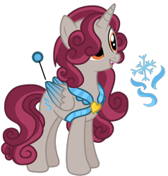 Size: 2439x2564 | Tagged: safe, artist:dayspringsentryyt, oc, oc only, alicorn, pony, female, high res, mare, offspring, parent:king sombra, parent:princess amore, simple background, solo, transparent background