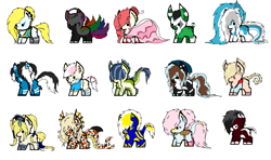 Size: 1183x700 | Tagged: safe, artist:beamybutt, oc, oc only, earth pony, pony, base used, clothes, earth pony oc, simple background, white background