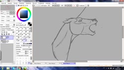 Size: 1366x768 | Tagged: safe, artist:eperyton, nightmare moon, pony, unicorn, g4, bald, female, horn, mare, photo, picture of a screen, wip