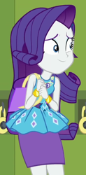 Size: 288x587 | Tagged: safe, screencap, rarity, equestria girls, fomo, g4, my little pony equestria girls: better together, cropped, rarity peplum dress, solo