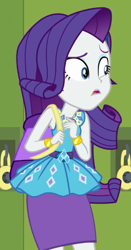 Size: 302x577 | Tagged: safe, screencap, rarity, equestria girls, fomo, g4, my little pony equestria girls: better together, cropped, rarity peplum dress, solo