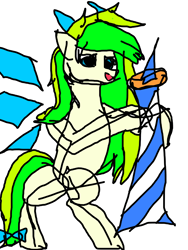 Size: 3000x4000 | Tagged: safe, artist:yuehring, oc, oc only, oc:tea fairy, pony, 1000 hours in ms paint, canton tower, guangzhou, macro
