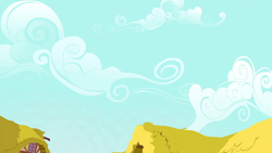 Size: 1280x720 | Tagged: safe, screencap, g4, season 5, slice of life (episode), background, cloud, day, no pony, ponyville, rooftop, scenic ponyville, sky