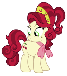 Size: 3231x3645 | Tagged: safe, artist:third uncle, cherry jubilee, earth pony, pony, g4, party pooped, female, high res, mare, neckerchief, simple background, solo, transparent background, vector