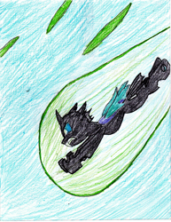 Size: 2549x3299 | Tagged: safe, artist:l9obl, changeling, once upon a time in canterlot, angry, attack, comic, high res