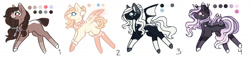 Size: 1596x372 | Tagged: safe, artist:inspiredpixels, oc, oc only, earth pony, pegasus, pony, adoptable, bat wings, wings