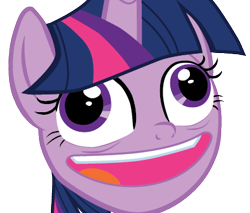 Size: 395x336 | Tagged: safe, edit, vector edit, twilight sparkle, alicorn, pony, g4, my little pony best gift ever, background removed, crazy face, cropped, derp, derp face, faic, female, mare, meme, meme template, open mouth, pudding face, smiling, solo, twilight sparkle (alicorn), twilight sparkle is best facemaker, twilynanas, vector, vector trace, wall eyed, wat