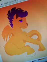 Size: 3072x4096 | Tagged: safe, scootaloo, pony, g4, inkscape, photo, picture of a screen, solo, vector, wip