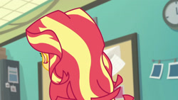 Size: 3410x1920 | Tagged: safe, screencap, sunset shimmer, equestria girls, equestria girls specials, g4, my little pony equestria girls: better together, my little pony equestria girls: forgotten friendship, faceless female, female, offscreen character, solo