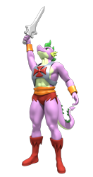 Size: 2116x4014 | Tagged: safe, artist:argos90, spike, dragon, anthro, g4, 3d, adult, adult spike, beefspike, clothes, cosplay, costume, he-man, i have the power, male, muscles, muscular male, older, older spike, power sword